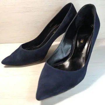 세르지오 로시 네이비 스웨이드 스틸레토 하이힐