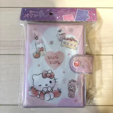 새상품 카미오 재팬 헬로키티 씰북 씰 바인더 헤이세이 여자아이 레트로