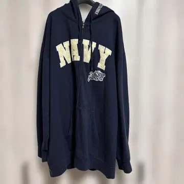 NAVY 후드 부착 후드티 네이비 4xl