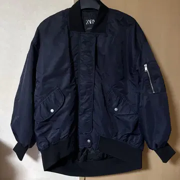 ZARA 워터 리펠런트 봄버 재킷