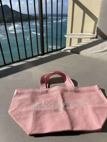 DEAN & DELUCA 로얄 하와이안 한정판 핑크 토트백 S 사이즈