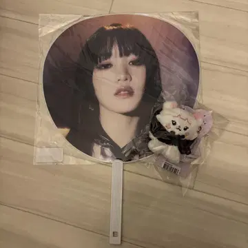 i-dle 민니 공식 line friends 부채 키링