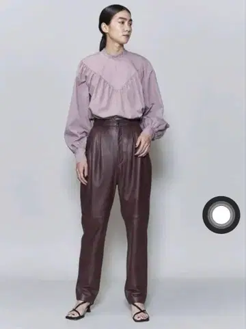 roku6 다크 퍼플 긴팔 셔츠 택 포함