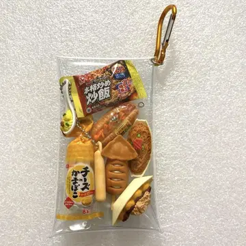 가챠 파우치 오렌지 계열 치즈 소시지 안주 계열