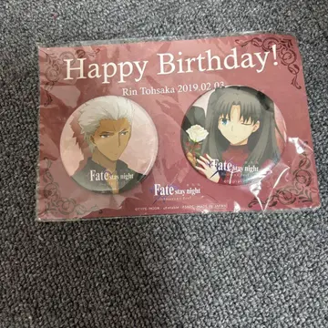 ufotable Fate 토오사카 린 & 아처 캔뱃지