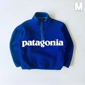 Patagonia 1992년 신틸라 스냅T 자메이카 제조 M 블루