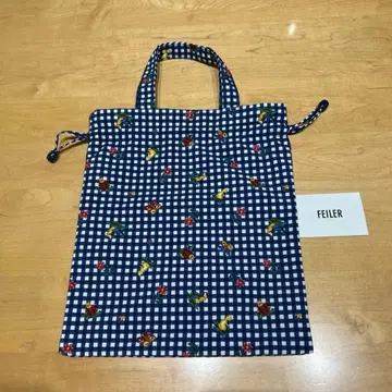 FEILER 체크 무늬 복조리 백
