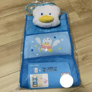 산리오 오리 페클 파란색 월 포켓