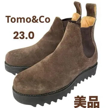 [새상품급] Tomo&Co 사이드 고어 부츠 비브람 밑창 통굽 스웨이드