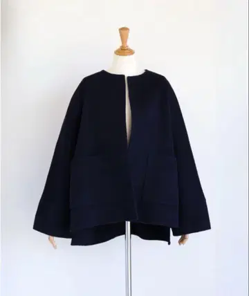 girlish 가리쉬 리버 울 코트 네이비 새상품 택 포함