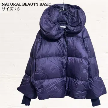 NATURAL BEAUTY BASIC 다운 자켓 S 퍼플 나일론