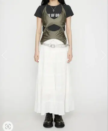 laguagem WRINKLE 롱 스커트 완판템