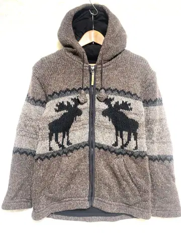 KYBER 코위찬 니트 후드티 올 패턴 노르딕 네팔제 울