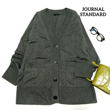 새상품급 JOURNAL STANDARD 캐시미어 혼방 V넥 가디건