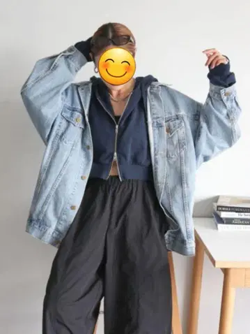 새상품 Ungrid 빅 실루엣 데님 자켓