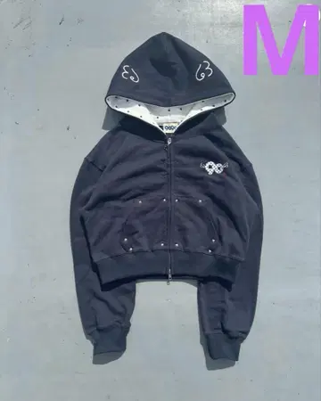 90 Logo Dot Zip Hoodie