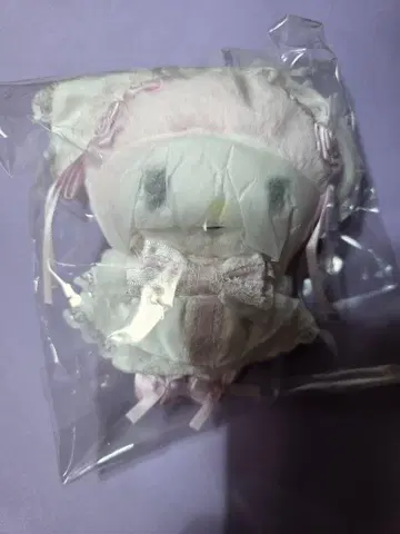 미사용 새상품 마이멜로디 마스코트 홀더 (화이트 프릴)