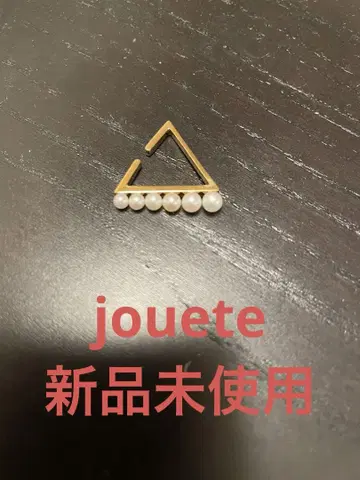 jouete 펄 장식 삼각형 골드 이어커프