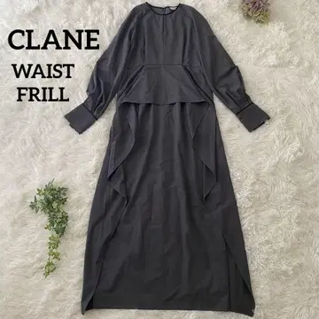 새상품급 클라네 WAIST FRILL ONEPIECE 롱 원피스