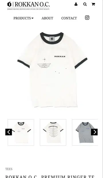 ROKKAN O.C._PREMIUM RINGER TEE.