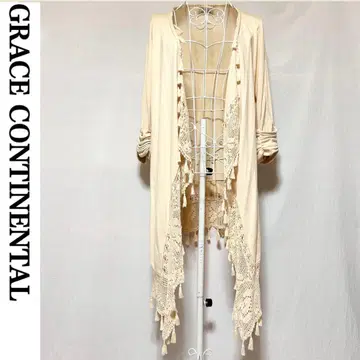 새상품급 그레이스 콘티넨탈 롱 가디건 7부 기장 상의 루즈핏