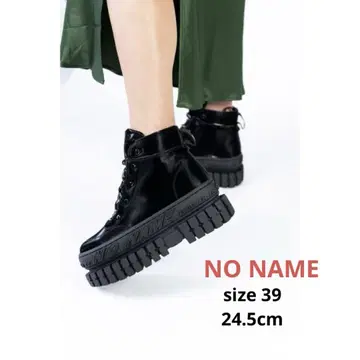 [컨디션 최상] 노네임 NO NAME 통굽 부츠 HIKER 스니커즈 블랙
