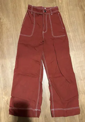 MOUSSY 스티치 와이드 팬츠