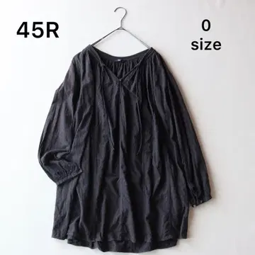 5336 [새상품급] 45R 스키퍼 개더 튜닉 원피스 다크 그레이
