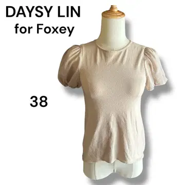 DAYSY LIN for Foxey 반팔 쉬폰 풀오버 38 베이지