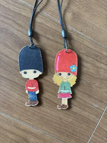 남녀 캐릭터 키링 2개 세트