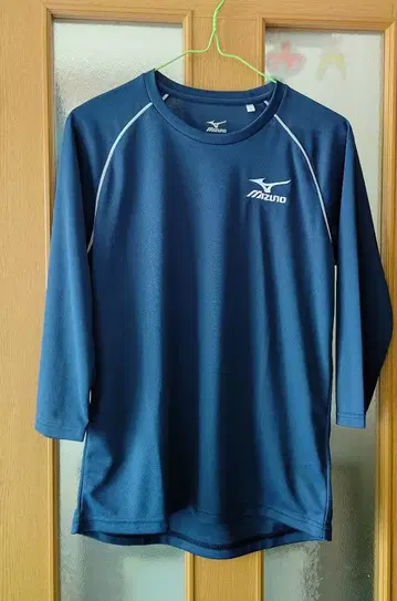 [ 유온 ICE 콜라보 ] Mizuno 네이비 7부 소매 T셔츠