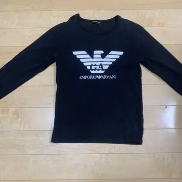 EMPORIO ARMANI 블랙 긴팔 셔츠
