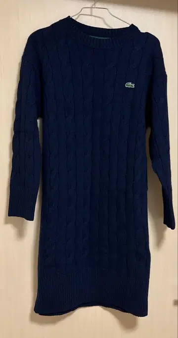LACOSTE 네이비 니트 원피스