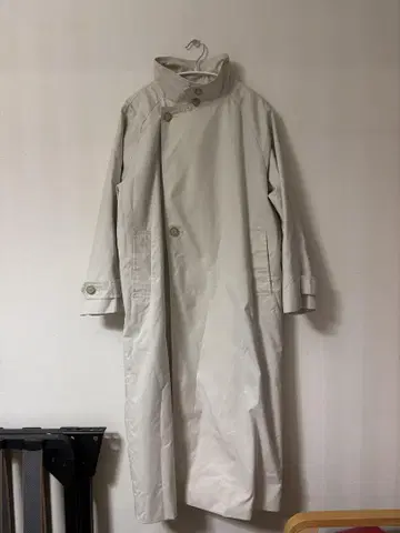 베이지 트렌치코트 롱 기장
