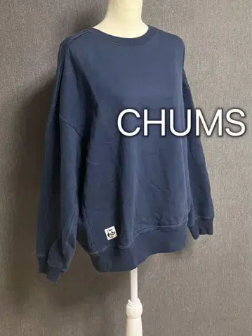 CHUMS 참스 아웃도어 맨투맨 속기모 네이비 L