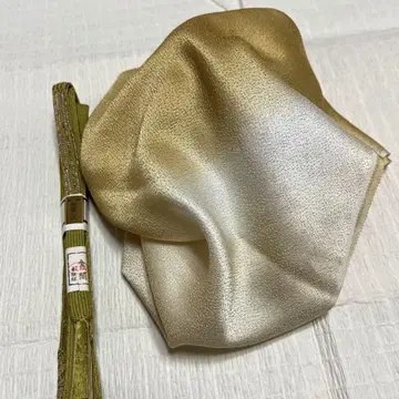 [새상품 순수 실크] 염색 블렌딩 라메 믹스! 오비 장식 천 허리띠
