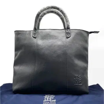 미사용 하베스트 레이블 수염 가방 토트백 가죽 수납 가방 블랙