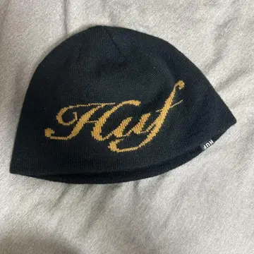 HUF 비니 블랙/골드