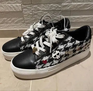 Karl Lagerfeld 스니커즈 25.5cm 핑 하운드투스