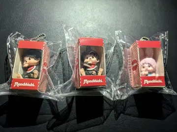 몬치치 앉은 패키지 피규어 키체인 전 3종 컴플리트