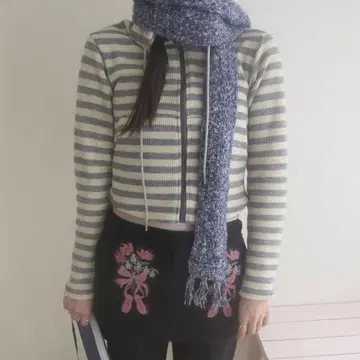 nkatelier 스트라이프 후디