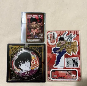 사카모토 데이즈 나구모 타워 레코드 특전 카드 생일 디오라마 캔뱃지