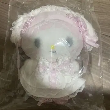 산리오 화이트 프릴 디자인 마이멜로디 레어 마스코트