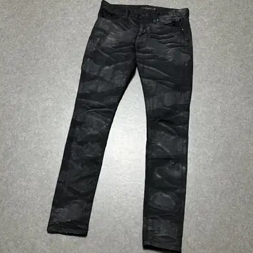 CIVARIZE 러버 코팅 데님 팬츠 페인트 데님 44
