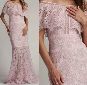 TADASHI SHOJI 자수 칵테일 원피스