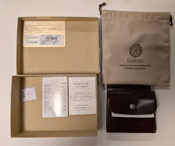 GANZO 다크 브라운 접이식 지갑