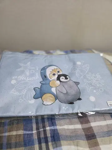 [ 새상품 택 포함 ] mofusand 레지 바스켓백 [ 블루 ] 사메냥