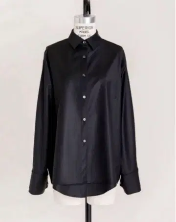 deres double layered shirt jacket 블랙