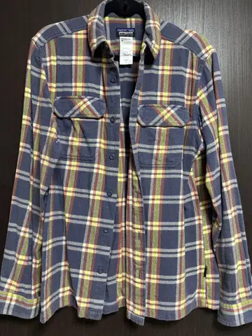 Patagonia 플란넬 셔츠 남성용 S 네이비 계열 체크