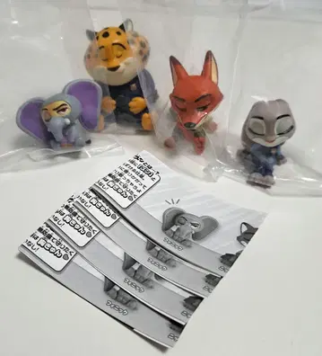 [ 주토피아 ] 어깨 쿵 Fig. 가챠 컴플리트 세트